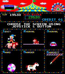 Circus Charlie (level select, set 1) Screenshot 1